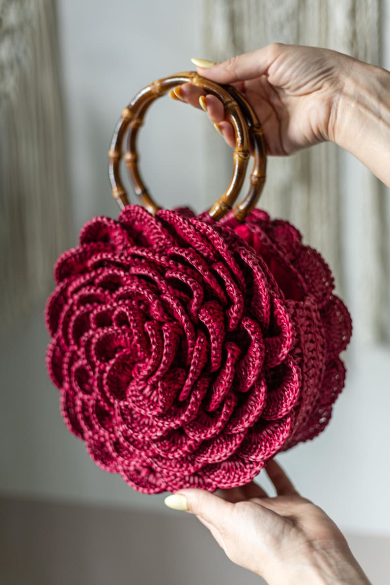 Flower Bag Circle Crochet Pattern