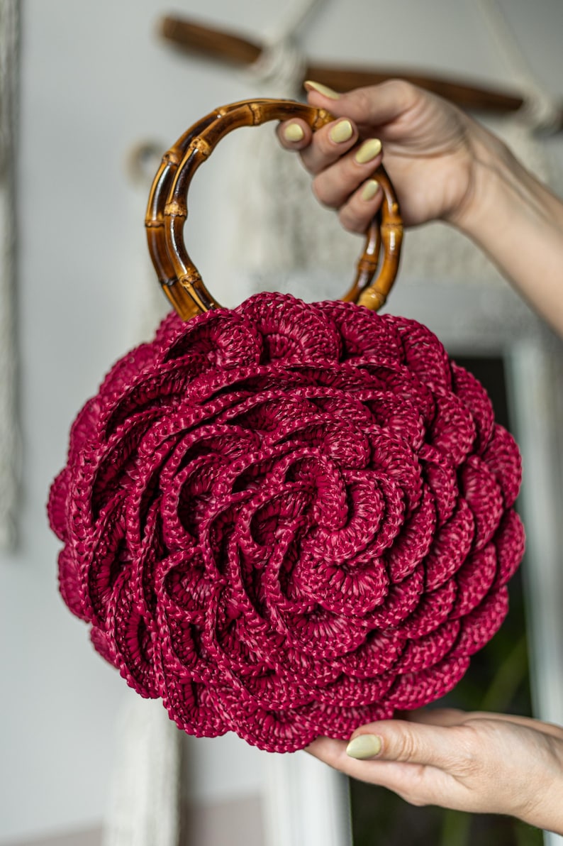 Flower Bag Circle Crochet Pattern