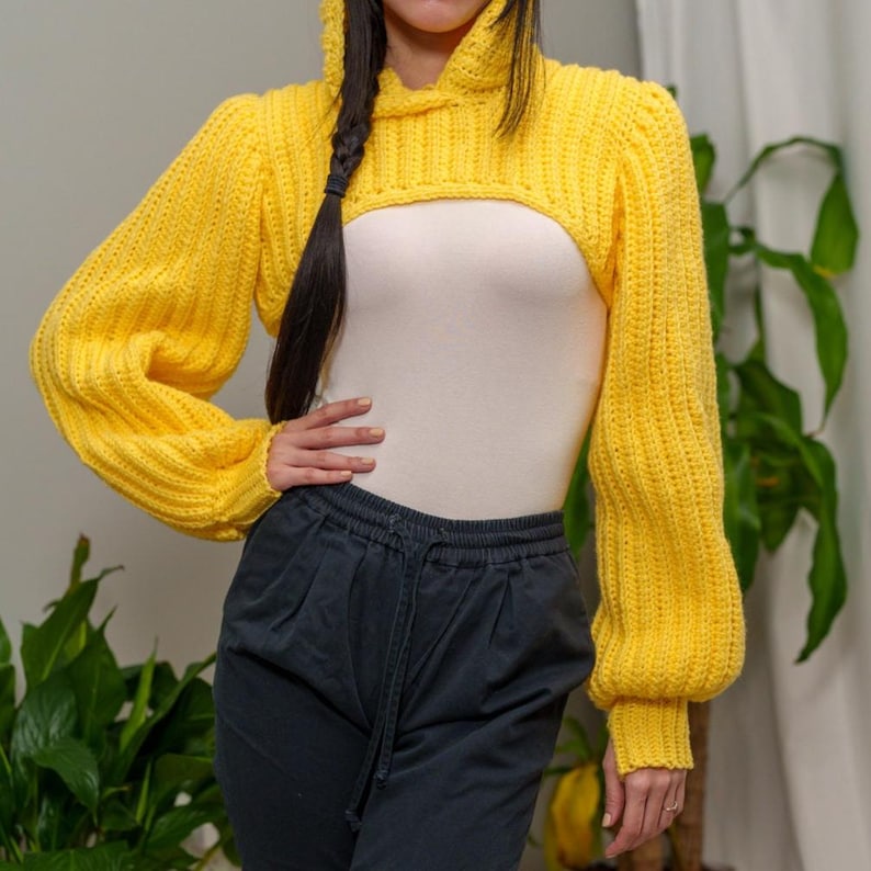 Crochet Pattern - Miralyn Sleeve Hooded Shrug