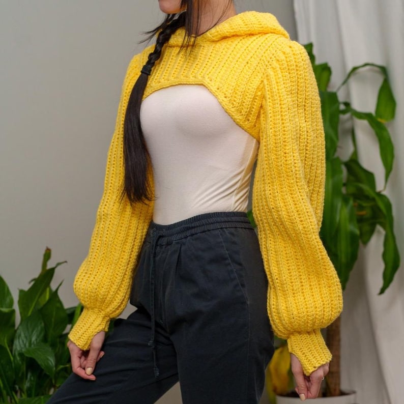 Crochet Pattern - Miralyn Sleeve Hooded Shrug