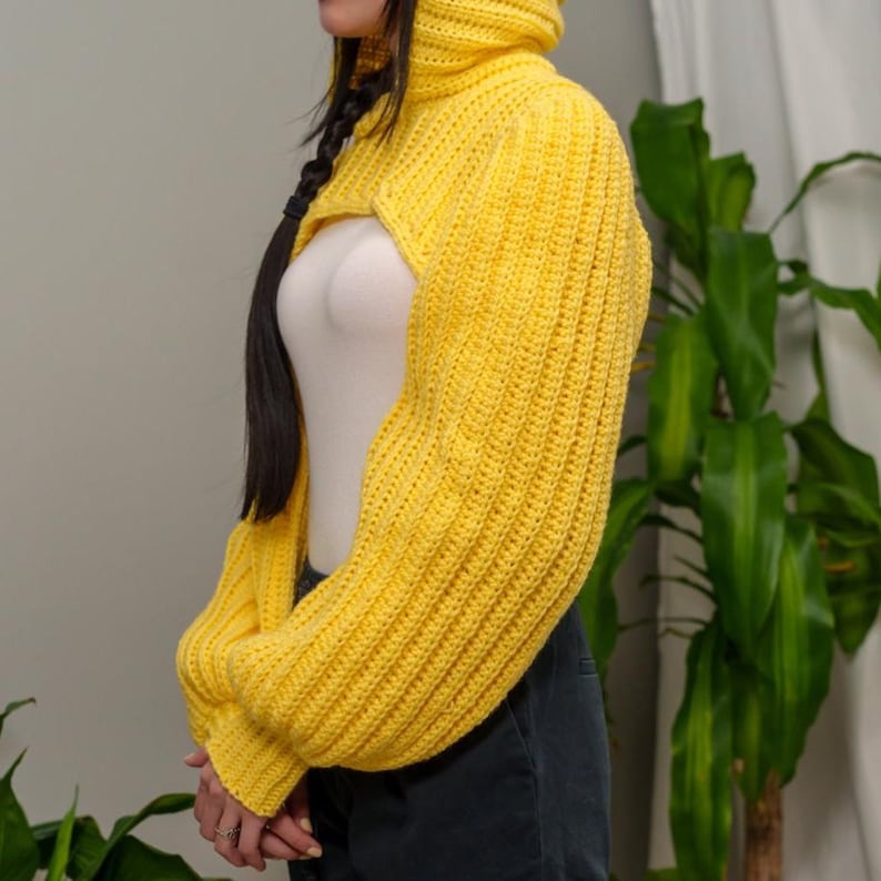 Crochet Pattern - Miralyn Sleeve Hooded Shrug