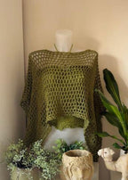 Rosethra Poncho Pattern Crochet Top