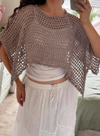 Rosethra Poncho Pattern Crochet Top