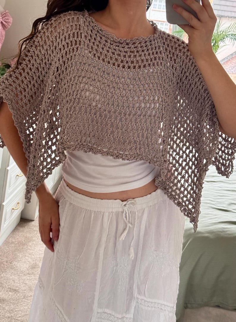 Rosethra Poncho Pattern Crochet Top