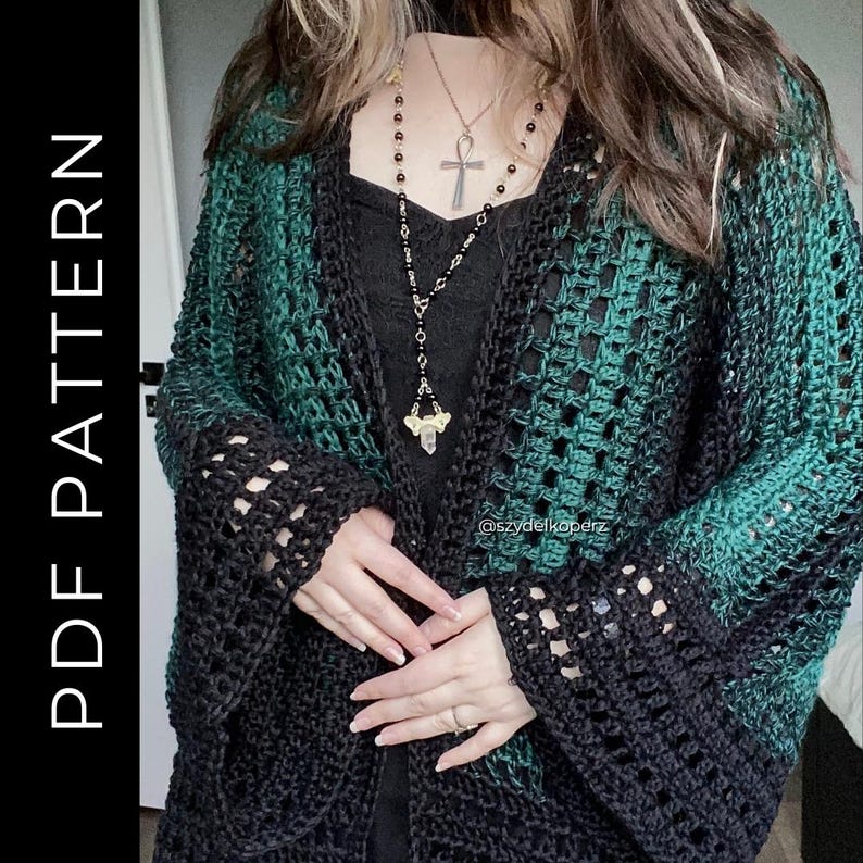 Solara Hexagon Cardigan Crochet Pattern