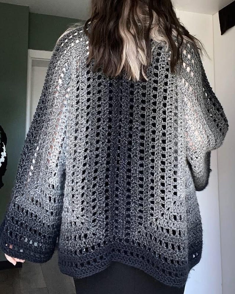 Solara Hexagon Cardigan Crochet Pattern