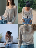 Lermia cardigan top Crochet Pattern