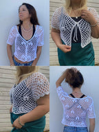 Lermia cardigan top Crochet Pattern