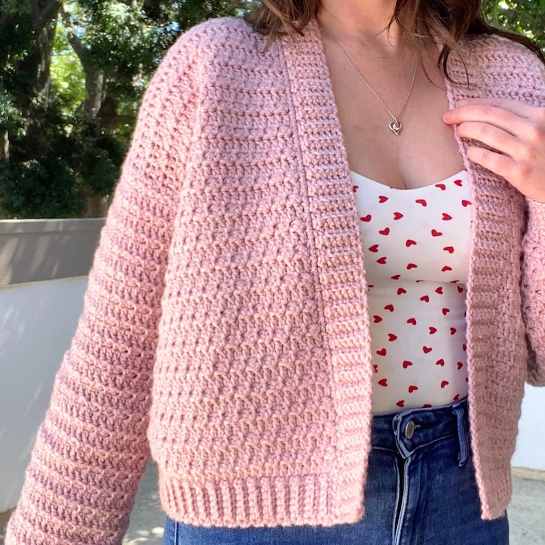 Hachy Cardigan Crochet Pattern - video tutorial