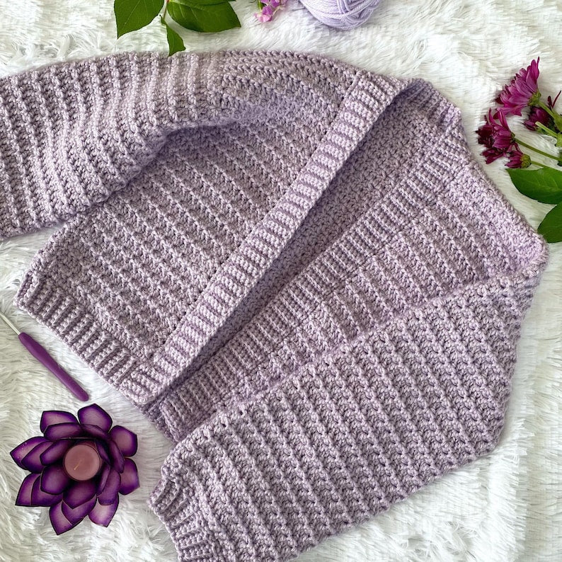Hachy Cardigan Crochet Pattern - video tutorial