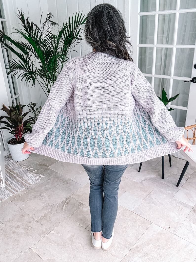 Flowline Cardigan crochet pattern