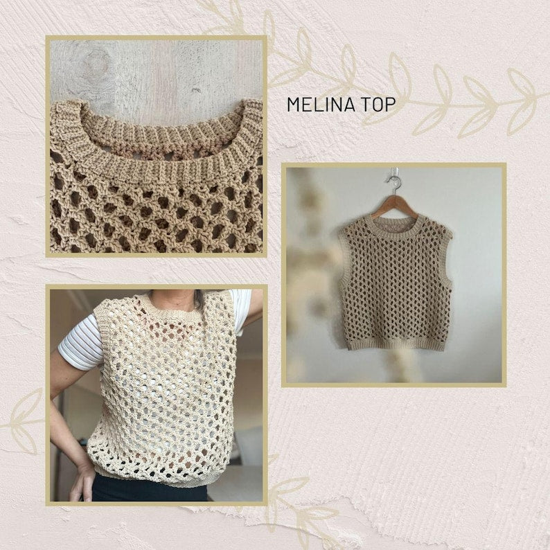 Bundle 12 vest crochet patterns : Digital download only English