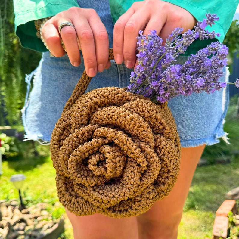 Flower Bag rose crochet pattern