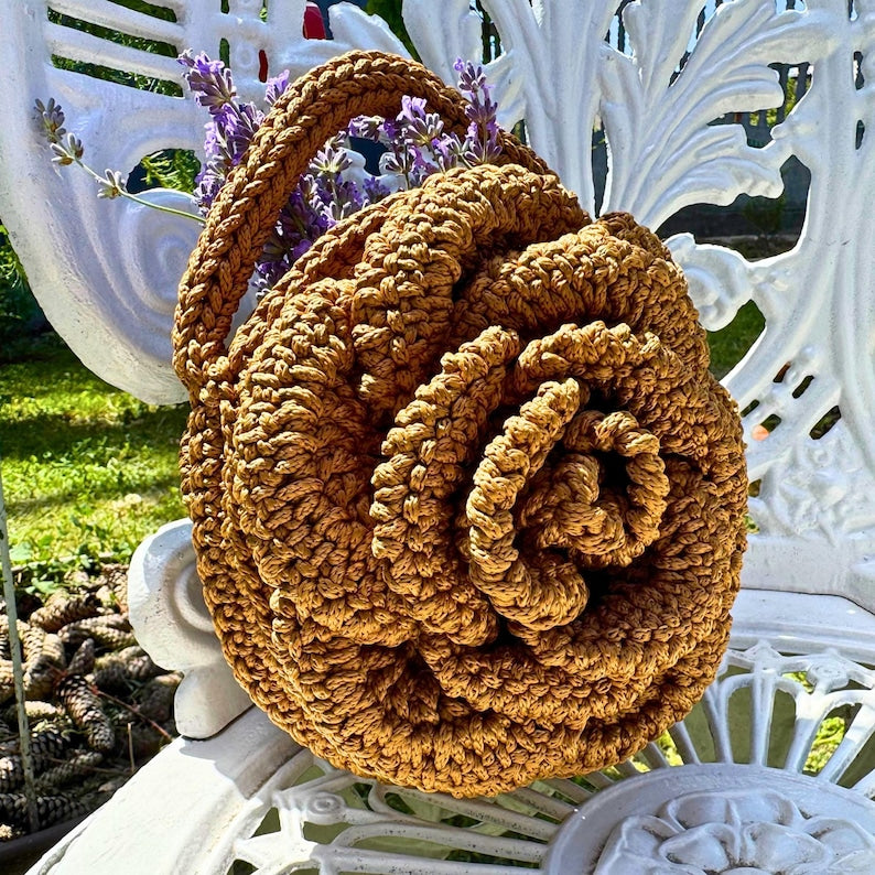 Flower Bag rose crochet pattern