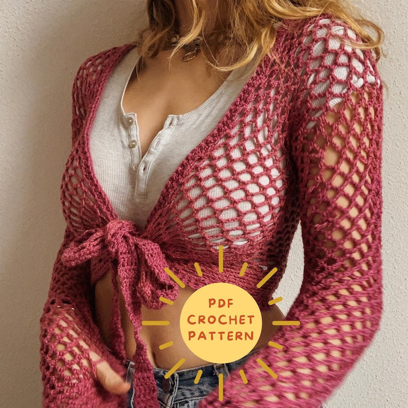 Saly Wrap Top crochet pattern