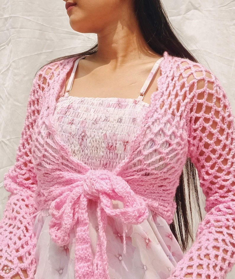Saly Wrap Top crochet pattern