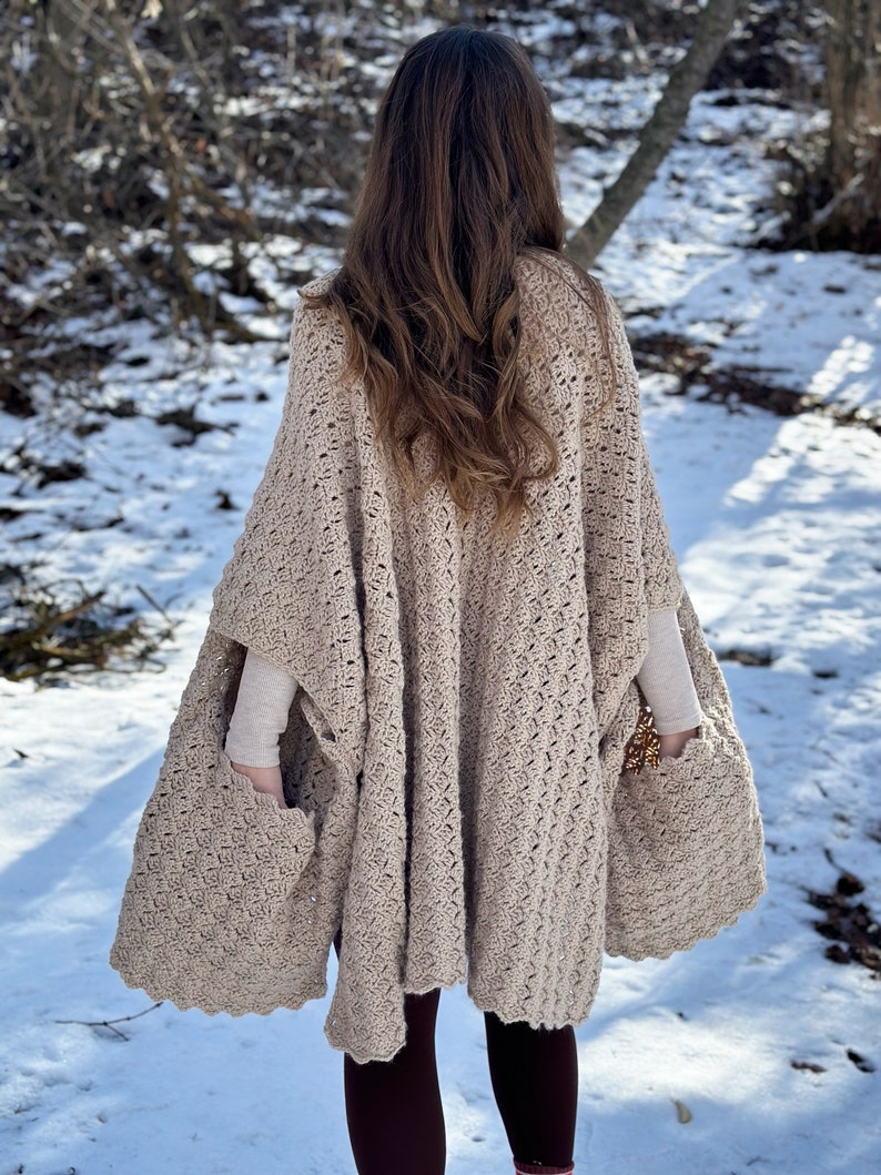 waves style Wrap crochet pattern