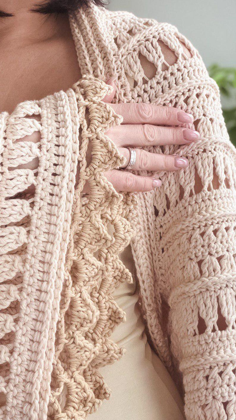 Elema cardigan crochet pattern