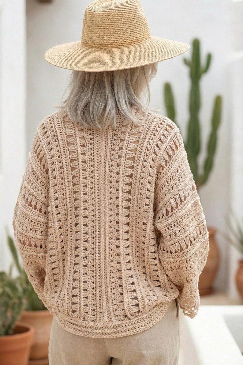 Elema cardigan crochet pattern