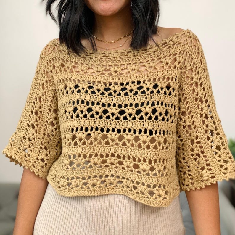 Bundle 4 Crochet Summer Top Pattern | Easy Crochet Tops & Tank Patterns