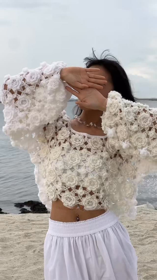 Sloane Sweater Crochet Pattern plus video