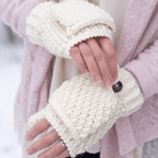 Lomi fingerless mittens Mittens Cozy Crochet Pattern