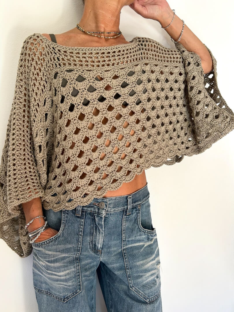 Ruchy sweater crochet pattern with video