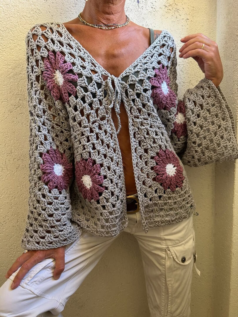 Chali cardigan crochet pattern