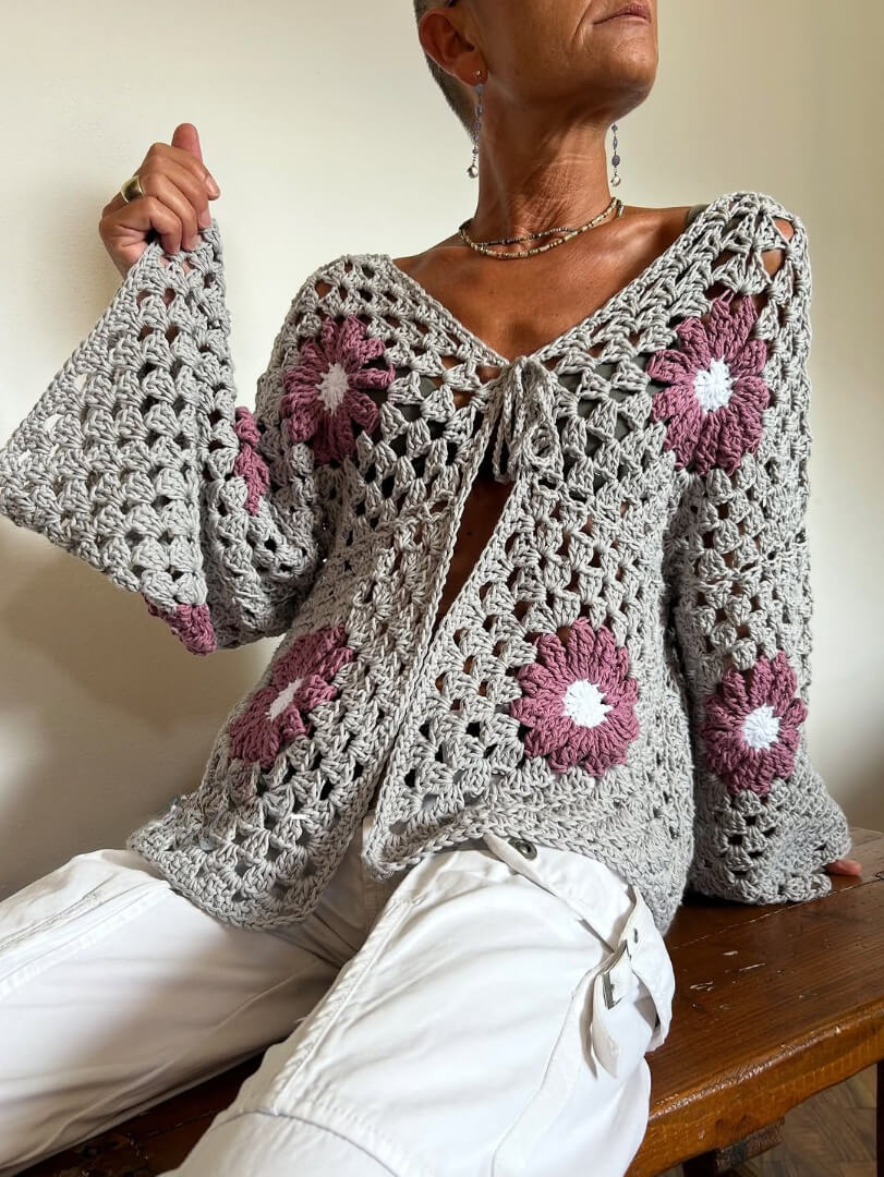 Chali cardigan crochet pattern