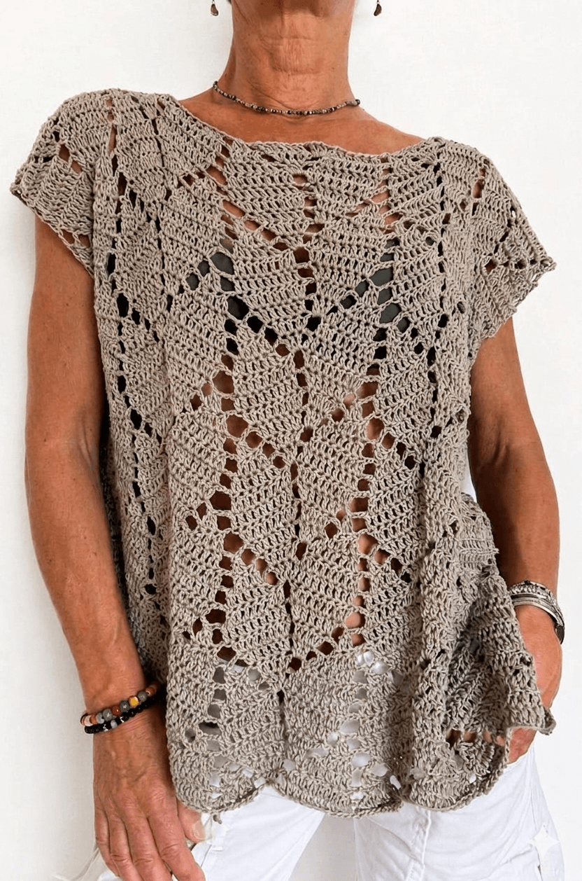 Alora Crochet sweater top Pattern + Videos.