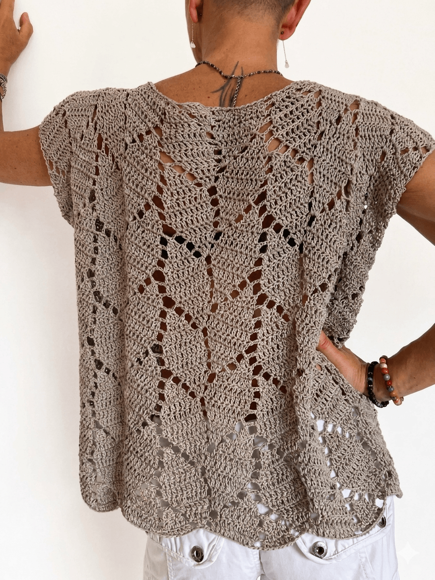 Alora Crochet sweater top Pattern + Videos.