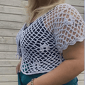 Lermia cardigan top Crochet Pattern