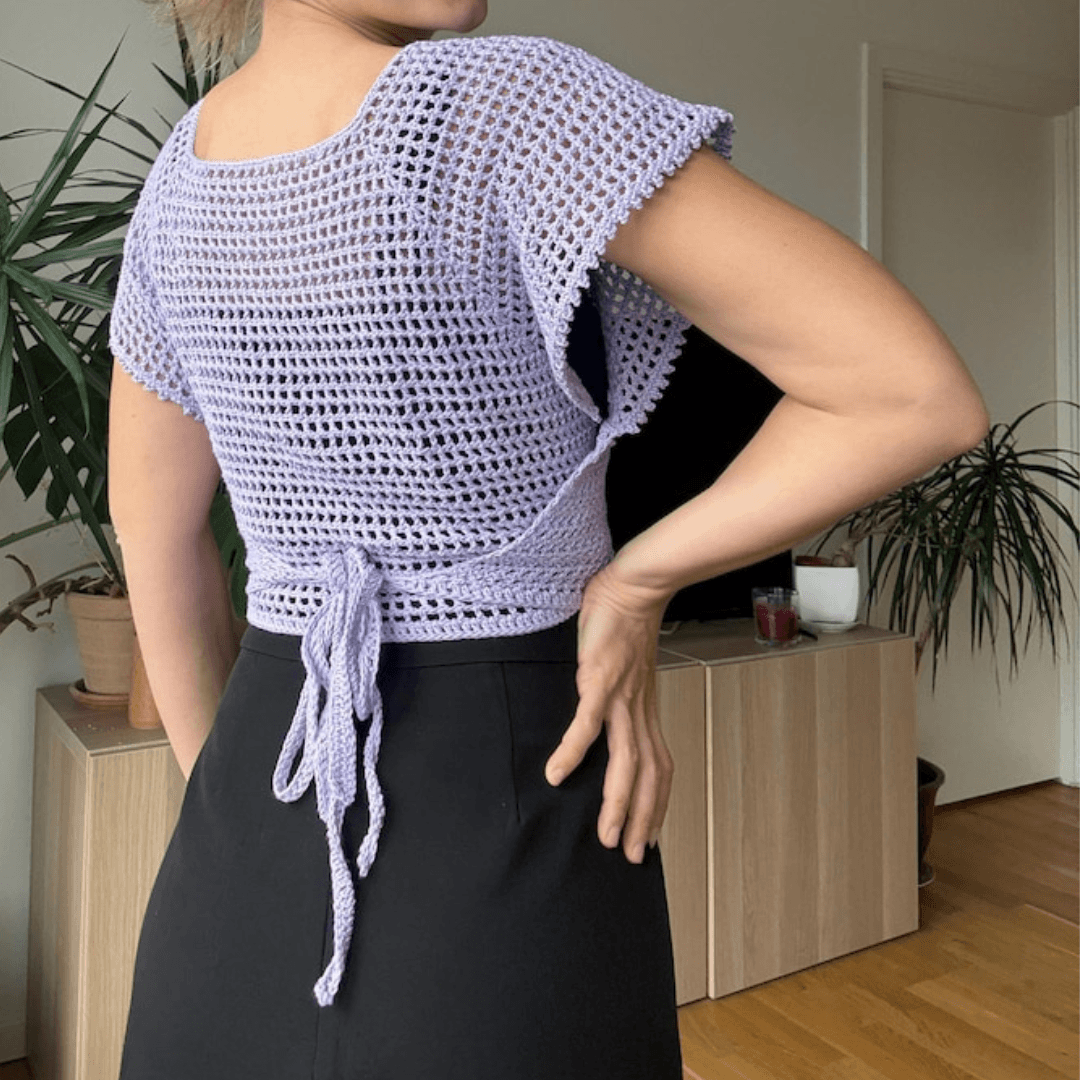 THE LOREA WRAP TOP CROCHET PATTERN