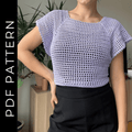 THE LOREA WRAP TOP CROCHET PATTERN