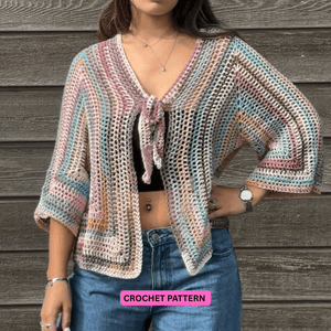 Olery Hexagon Cardigan crochet pattern