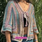 Olery Hexagon Cardigan crochet pattern