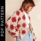 Evessia Granny Square Sweater crochet pattern - video tutorial