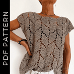 Alora Crochet sweater top Pattern + Videos