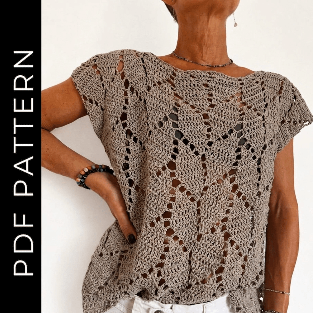 Alora Crochet sweater top Pattern + Videos.