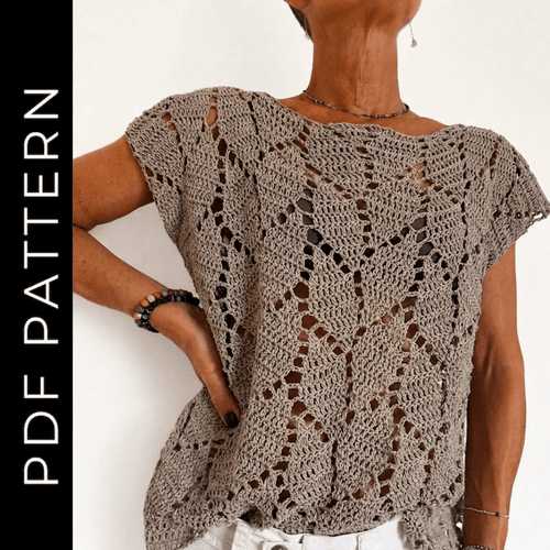Alora Crochet sweater top Pattern + Videos.