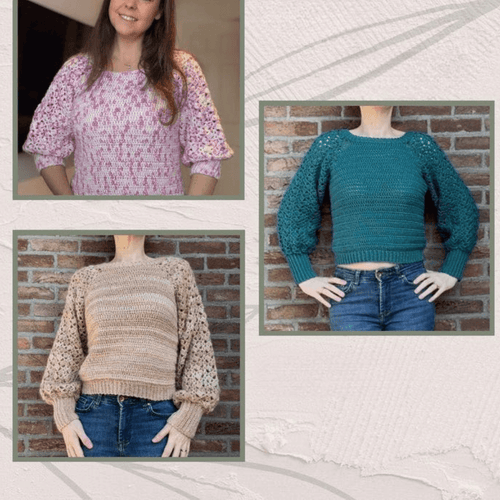 Celoria Top Sweater Crochet Pattern