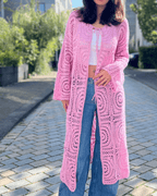 Long caly cardigan crochet pattern