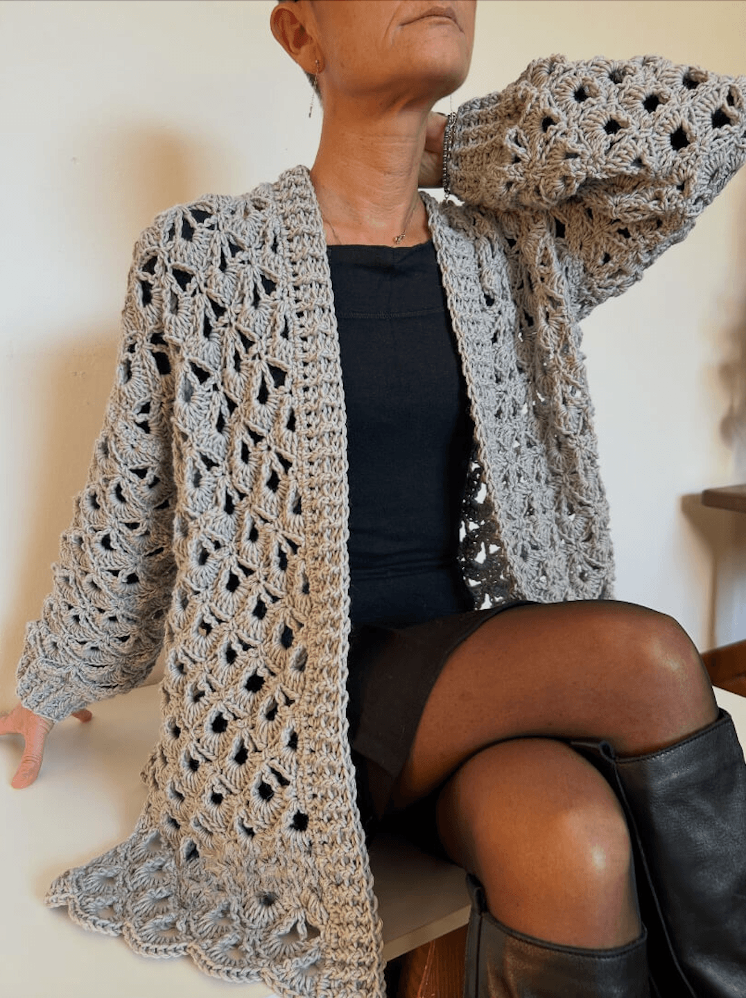vetrova cardigan crochet pattern - video tutorial