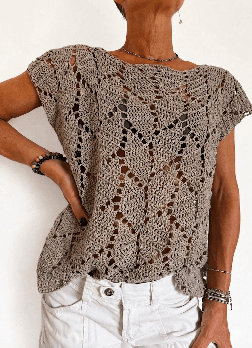 Alora Crochet sweater top Pattern + Videos