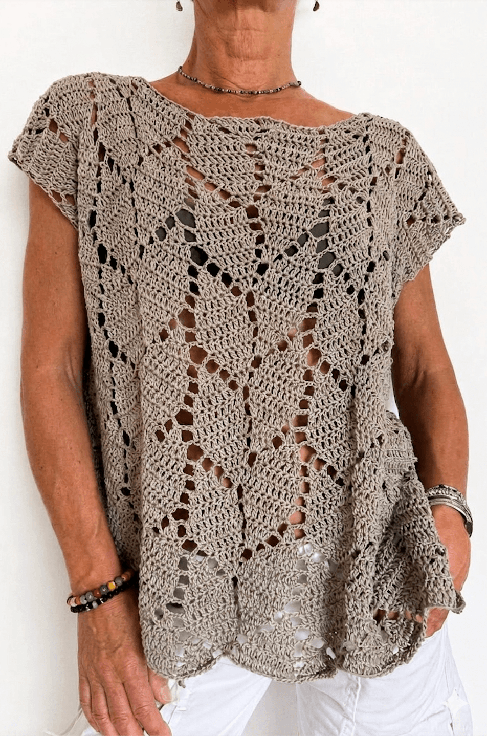 Alora Crochet sweater top Pattern + Videos