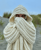 Lavender Hug cardigan crochet pattern
