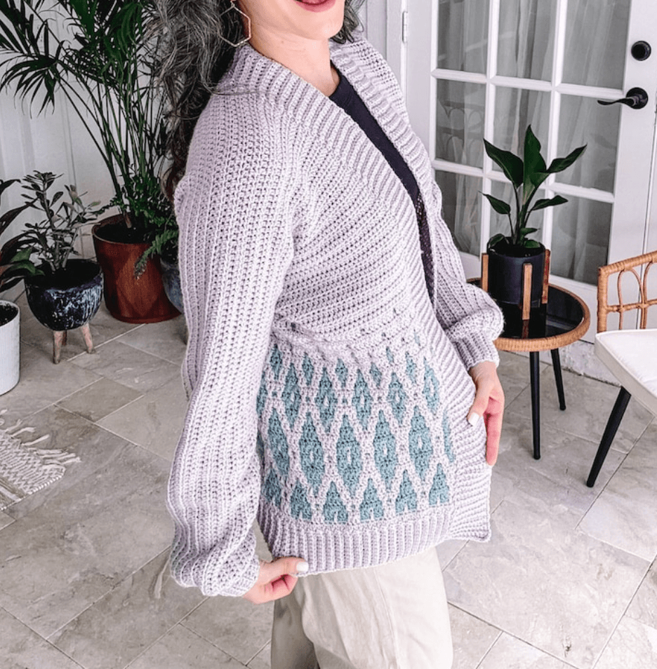 Flowline Cardigan crochet pattern
