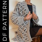 vetrova cardigan crochet pattern - video tutorial.
