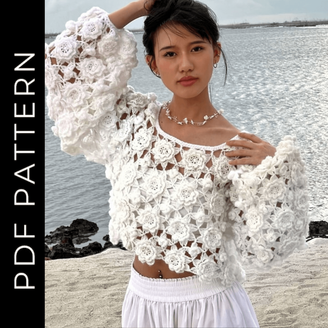 Sloane Sweater Crochet Pattern plus video