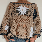 Almara Bloom Pullover crochet pattern